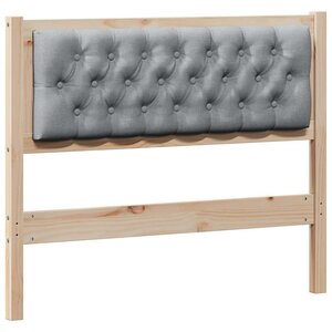 vidaXL Tête de lit Marron et gris clair 100 cm Bois massif en pin