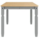 vidaXL Table à manger Corona gris 180x90x75 cm bois massif de pin