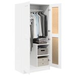 vidaXL Garde-robe Blanc 82 5x51 5x180 cm Aggloméré