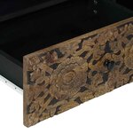 vidaXL Meuble TV Marron 80 x 33 5 x 46 cm Bois de mangue massif