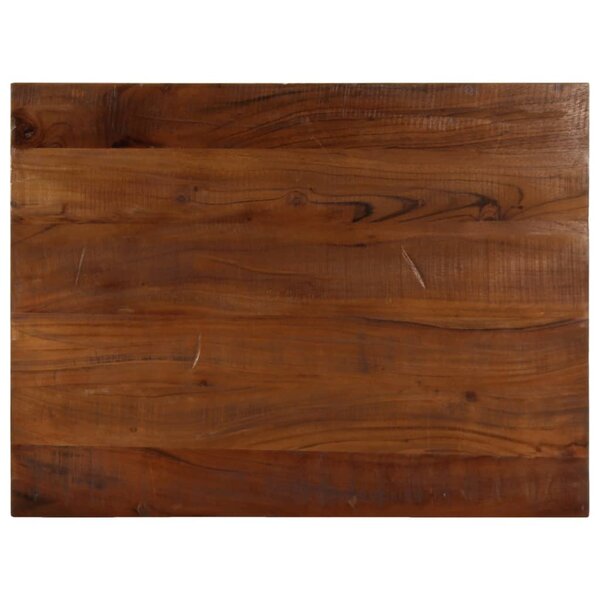 vidaXL Dessus de table 70x50x2 5 cm rectangulaire bois massif récupéré