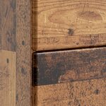 vidaXL Cabinet de chevet avec tiroir Bois ancien 62 x 34 5 x 47 5 cm
