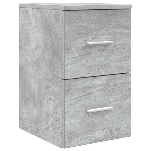 vidaXL Meuble de Salle de Bain In-between Gris béton 30 x 35 x 50 cm