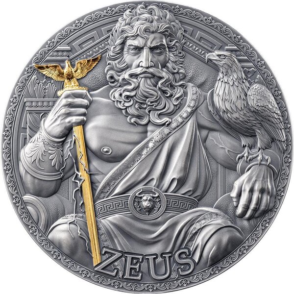 Pièce de monnaie en Argent 3000 Francs g 93.3 (3 oz) Millésime 2025 Great Greek Mythology ZEUS