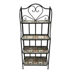 Etagère à plantes en métal mosaïque Etoile Cleo