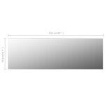 vidaXL Miroir sans cadre 150x50 cm Verre