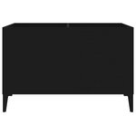 vidaXL Armoire à disques noir 74 5x38x48 cm bois d'ingénierie