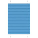 vidaXL Store plissé bleu 80x100 cm largeur du tissu 79 4 cm polyester