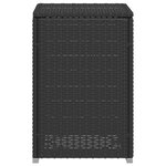 vidaXL Table de couverture de bouteille de propane noir 40x40x60 cm