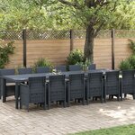 vidaXL Ensemble de salle à manger pour jardin 13 pc Anthracite