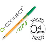 Stylo-bille écriture fine 0.3mm encre classique bille indéformable encre couleur vert Q-CONNECT