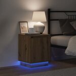 vidaXL Cabinet de chevet avec 2 Pièces chêne artisanal 39 x 34.5 x 50 cm