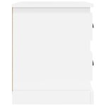 vidaXL Tables de chevet 2 Pièces blanc 39x39x47 5 cm bois d'ingénierie