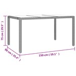 vidaXL Ensemble à manger de jardin avec coussins 5Pièces Beige poly rotin