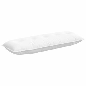 vidaXL Coussin de Dos Blanc 140 x 19 x 50 cm tissu