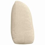 vidaXL Coussin de Dos Crème 120 x 24 x 50 cm tissu