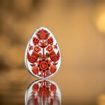 SVITANOK Ukrainian Pysanka 1 Once Argent Monnaie 5 Cedis Ghana 2025