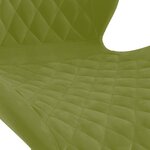 vidaXL Chaise pivotante de salle à manger Vert clair Velours