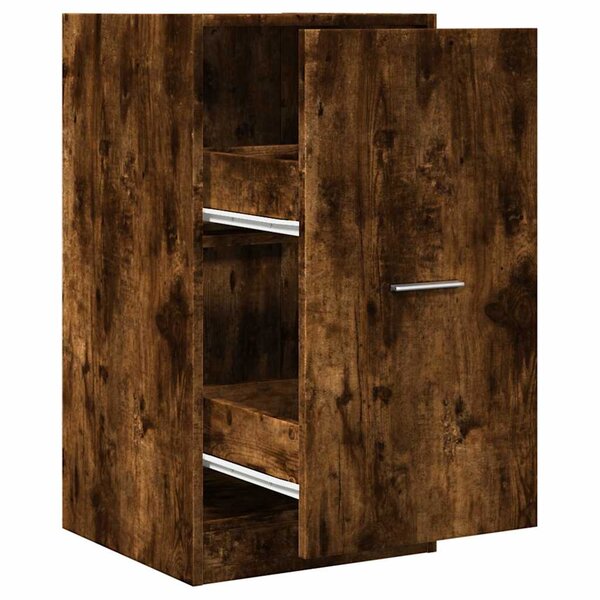 vidaXL Armoire d'apothicaire chêne fumé 40x41x77 5cm bois d'ingénierie