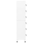 vidaXL Armoire à casiers Blanc 38x40x180 cm Acier