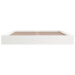 vidaXL Cadre de lit Blanc 120x200 cm Bois massif