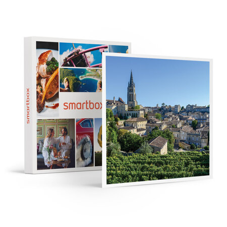 Visite de saint-émilion et de vignobles en ds présidentielle avec chauffeur privé (8h) - smartbox - coffret cadeau multi-thèmes