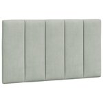 vidaXL Cadre de lit sans matelas gris clair 90x200 cm velours