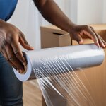 Pack and Move - Lot 6 rouleaux film étirable - 300 m - Transparent - Film déménagement Film emballage Film palette Film protection