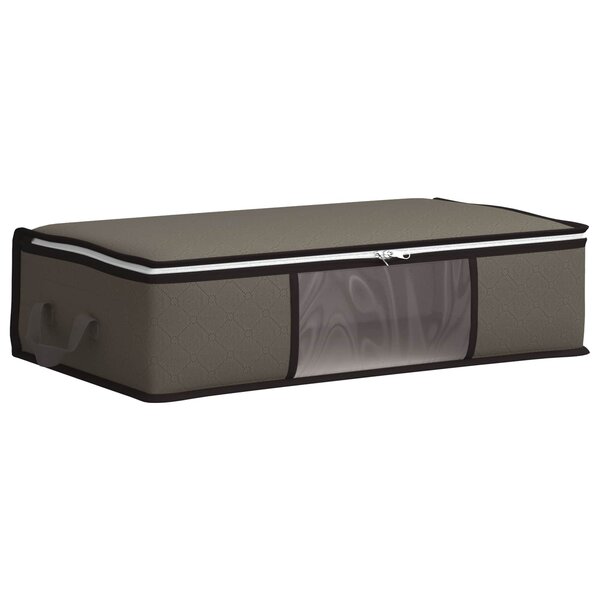 vidaXL Boîte de rangement avec fenêtre latérale transparente Gris