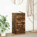 vidaXL Buffet chêne fumé 37 5x35x76 cm bois d'ingénierie