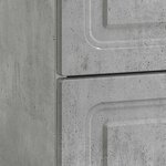 vidaXL Cabinet de chevet avec tiroir Gris béton 43 x 41 x 63 5 cm