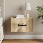 vidaXL Cabinet de chevet mural Chêne Sonoma 34 5 x 33 x 20 cm