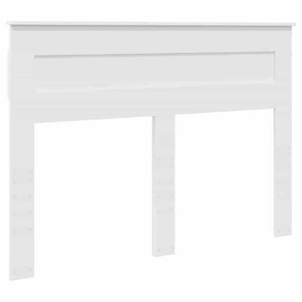vidaXL Tête de lit avec tête de lit Blanc 150 cm Bois d'ingénierie