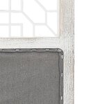 vidaXL Cloison de séparation 3 panneaux Gris 105x165 cm Tissu