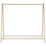 vidaXL Porte-vêtement avec étagères 106x34x102 cm bambou