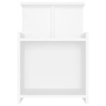vidaXL Table de chevet Blanc 40x35x60 cm Aggloméré
