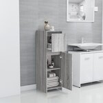vidaXL Armoire de bain Sonoma gris 30x30x95 cm Bois d'ingénierie