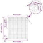 vidaXL Store de Fenêtre avec des rideaux Blanc Aluminium