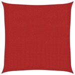 vidaXL Voile d'ombrage 160 g/m² Rouge 3 6x3 6 m PEHD