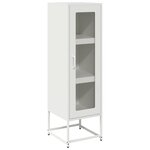 vidaXL Buffet haut blanc 36x39x123 cm acier laminé à froid