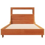 vidaXL Cadre de lit sans matelas cire marron 90x190 cm bois pin massif