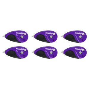 Roller correcteur MONO grip - 5 mm x 10 m violet/gris x 6 TOMBOW