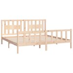 vidaXL Cadre de lit sans matelas bois massif de pin 200x200 cm