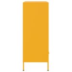 vidaXL Buffet haut jaune moutarde 68x39x101 5 cm acier