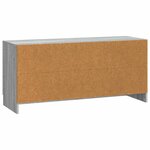 vidaXL Meuble TV Sonoma gris 102 x 34 5 x 47 cm Bois d'ingénierie