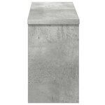 vidaXL Porte-manteau mural avec étagère Montage mural avec stockage Gris béton 50 x 16 x 26 cm
