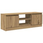 vidaXL Meuble TV chêne artisanal 102x30x36 cm bois d'ingénierie