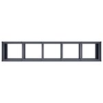 vidaXL Jardinière anthracite 200x40x80 cm acier laminé à froid