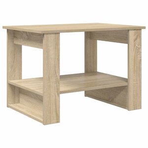 vidaXL Table basse Chêne Sonoma 72 x 50 x 50 cm Bois d'ingénierie