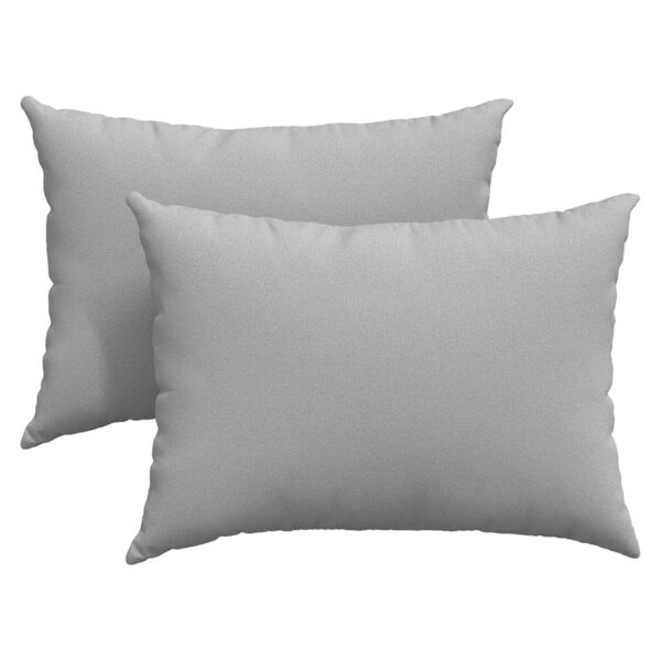 vidaXL Coussins de canapé 2 pc tissu Gris nuage 70 x 50 cm